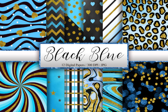Black Blue Gold Glitter Background: A Designer's Guide