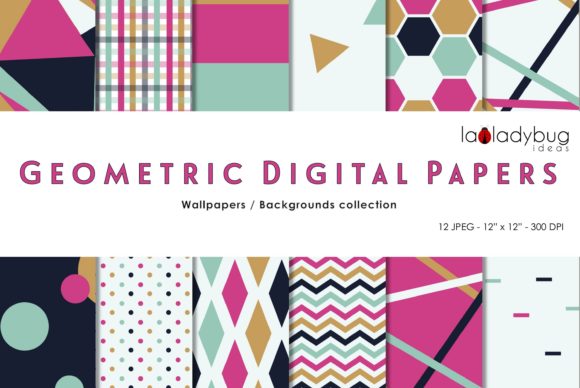 Choosing the Right Digital Paper: A Closer Look at Multicolor Triangles Digital Papers