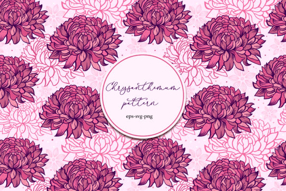 Chrysanthemums Seamless Pattern: A Versatile Floral Design for Creative Projects