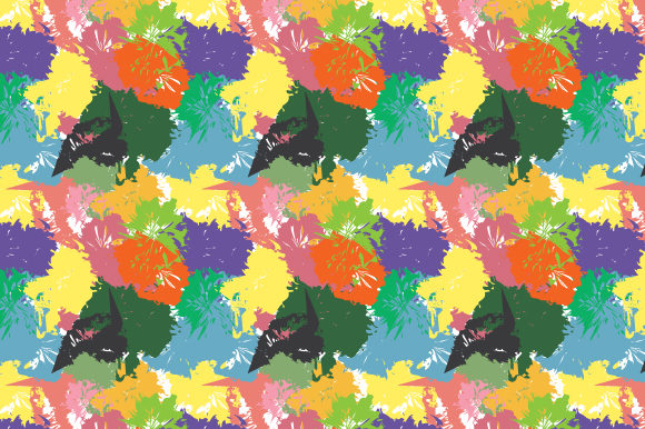 Colorful Ink Seamless Pattern: Creative Possibilities with SVG, AI, and EPS Files