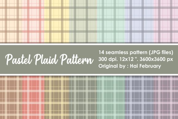 Designing with the Pastel Plaid Papar Seamless Pattern: A Versatile Asset for Modern Creativity