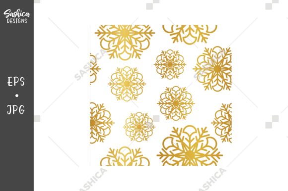 Golden Snowflakes Seamless Pattern: A Strategic Design Asset for Thoughtful Creators and Brands