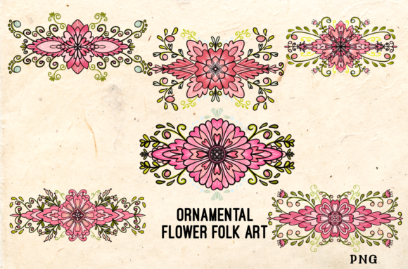 Ornamental Flower Folk Art: Choosing the Right Decorative Elements for Your Creative Projects