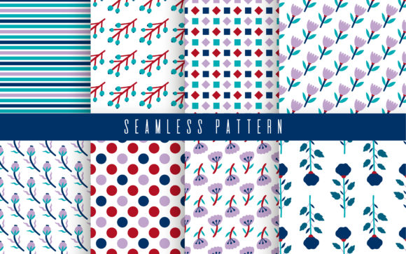 Pattern Set Flower: A Versatile Graphic Resource for Creatives