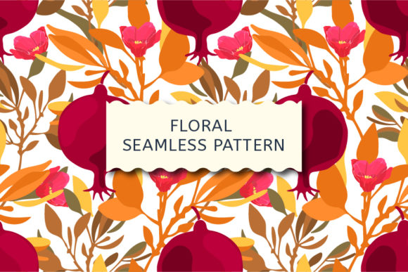 Pomegranate Vector Seamless Pattern for Modern Design