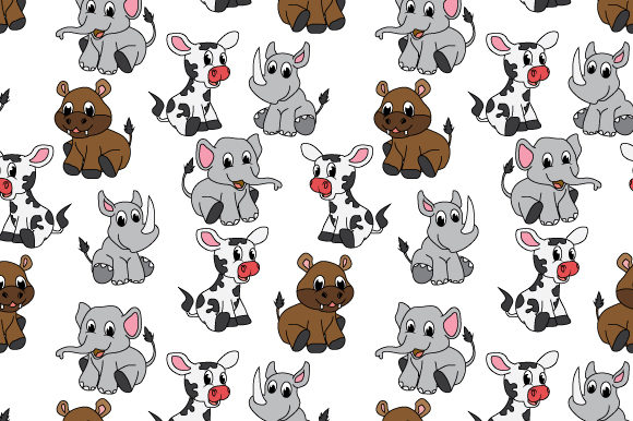 Unlocking Creative Potential with a Cute Animal Collection Pattern